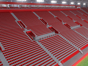 Medium Sized Modern Stadium - Full interior Modelo 3D