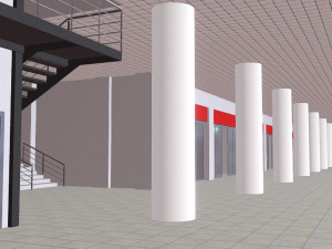 Medium Sized Modern Stadium - Full interior Modelo 3D