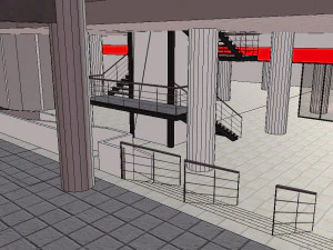 Medium Sized Modern Stadium - Full interior 3D Model
