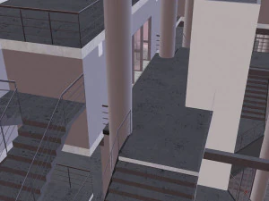 Medium Sized Modern Stadium - Full interior 3D Model