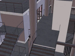 Medium Sized Modern Stadium - Full interior 3D Model