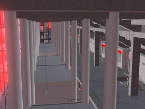 Medium Sized Modern Stadium - Full interior 3D Model