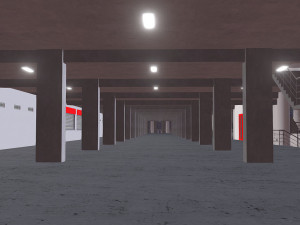 Medium Sized Modern Stadium - Full interior Modelo 3D