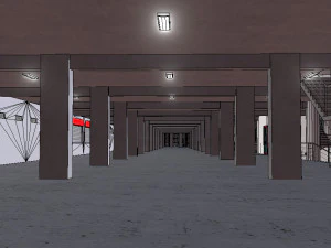 Medium Sized Modern Stadium - Full interior 3D Model