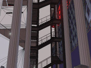 Medium Sized Modern Stadium - Full interior 3D Model