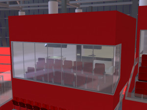 Medium Sized Modern Stadium - Full interior Modelo 3D