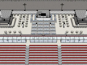 Medium Sized Modern Stadium - Full interior 3D Model