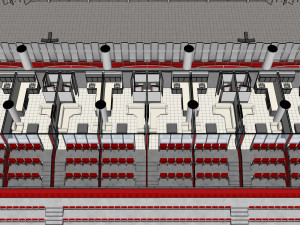 Medium Sized Modern Stadium - Full interior Modelo 3D