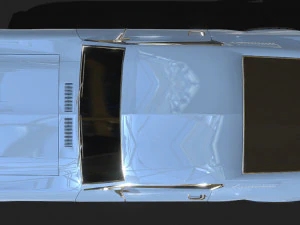 Mustang 1968 low-poly 3D Model