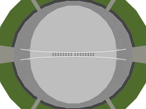 indoor sports arena 3D Model