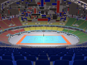 indoor sports arena 3D Model