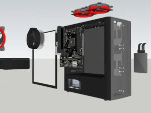 gaming pc 3D Model