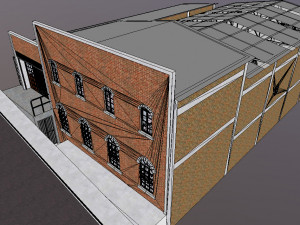 bar - indoor skatepark - game lounge Modello 3D