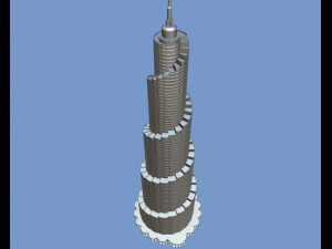 postmodern skyscraper 3D Model