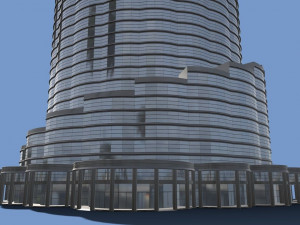 postmodern skyscraper Modello 3D