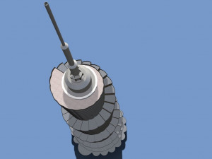 postmodern skyscraper Modello 3D