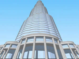 postmodern skyscraper 3D Model