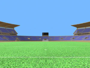 stadium renovation - from athletics to football 3D Model