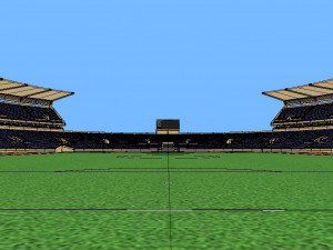 stadium renovation - from athletics to football Modello 3D