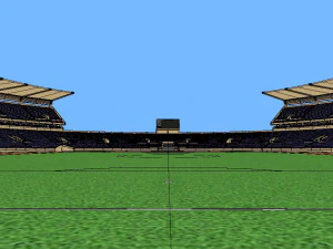 stadium renovation - from athletics to football 3D Model