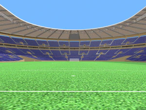stadium renovation - from athletics to football 3D Model