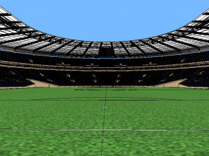 stadium renovation - from athletics to football Modello 3D