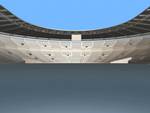 stadium renovation - from athletics to football Modello 3D