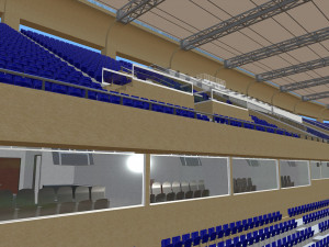 stadium renovation - from athletics to football Modello 3D