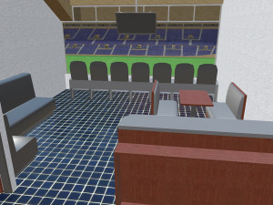 stadium renovation - from athletics to football Modello 3D