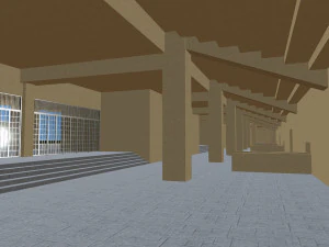 stadium renovation - from athletics to football 3D Model