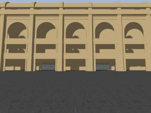 stadium renovation - from athletics to football 3D Model