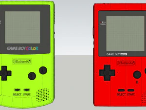 game boy color and pocket 3D Model