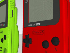 game boy color and pocket Modello 3D