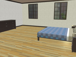 furnished colonial suburban house Modelo 3D