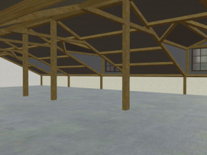 furnished colonial suburban house Modelo 3D