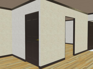 furnished colonial suburban house Modelo 3D