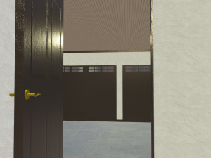 furnished colonial suburban house Modelo 3D