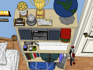 nineties teen bedroom 3Dモデル