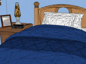 nineties teen bedroom 3D Model