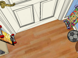 nineties teen bedroom 3Dモデル