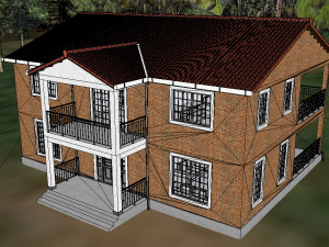 furnished rural house 3D Модель