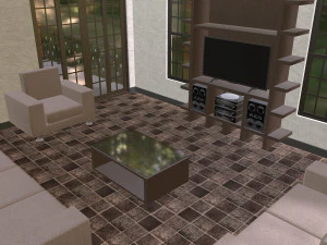 furnished rural house 3D Model