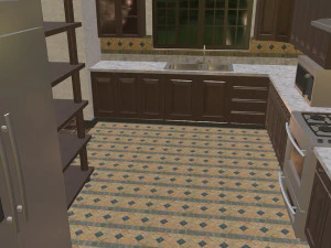 furnished rural house 3D Model