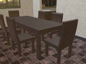 furnished rural house 3D Модель