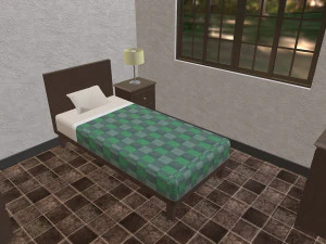 furnished rural house 3D Model