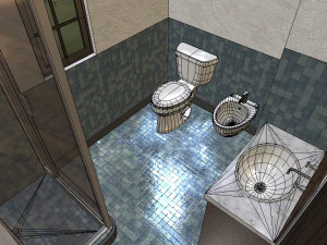 furnished rural house 3D Model