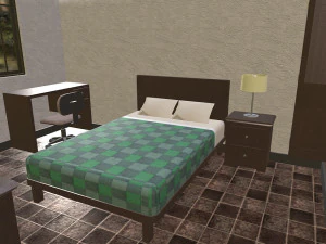 furnished rural house 3D Model