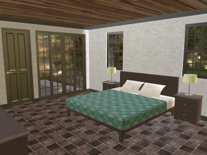 furnished rural house 3D Model