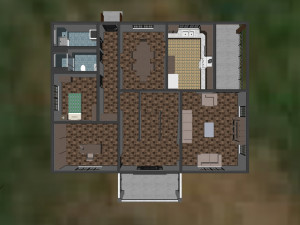furnished rural house 3D Модель