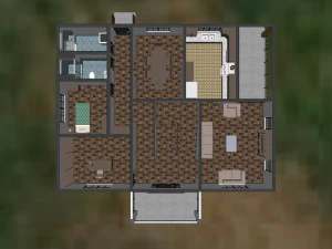 furnished rural house 3D Model